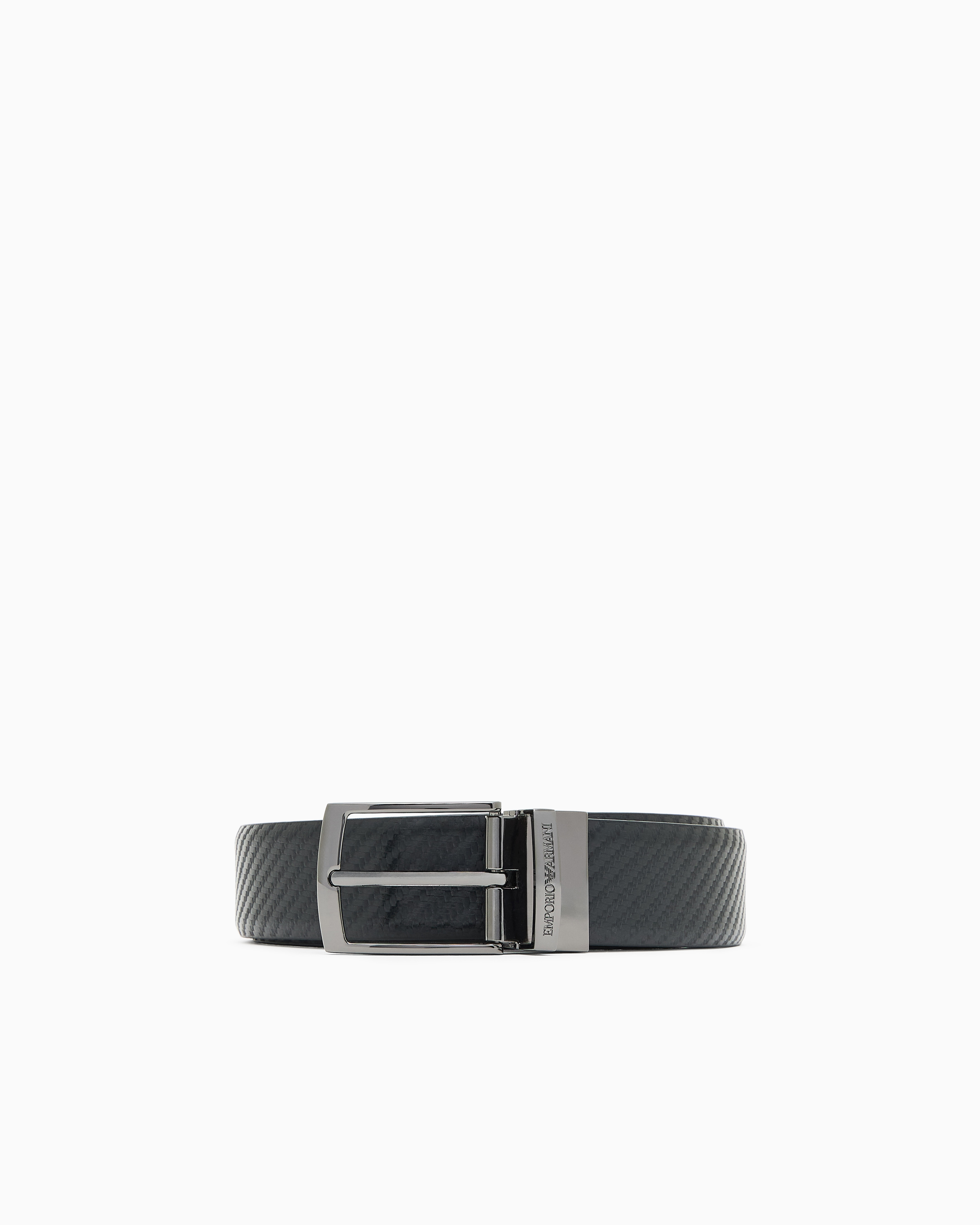 Cintura in pelle reversibile EM003703 AF19586 MC012 EMPORIO ARMANI Nero/nero 