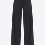 Pantaloni palazzo crêpe stretch 100331A20Q Z99 PINKO Black 