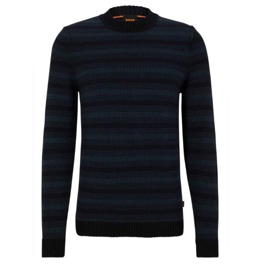 Maglia girocollo fantasia 50523539 10263269 01 404 BOSS Dark blue 