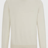Maglia girocollo in cotone 50506023 10255186 01 131 BOSS Open white 