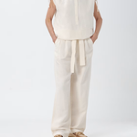 Pantalone largo con cintura in vita CFWWTR0151FRUT3043 8178 WOOLRICH White 