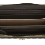 Portafoglio in nappa chevron 100250A0GK I68Q PINKO Noce-antique gold 