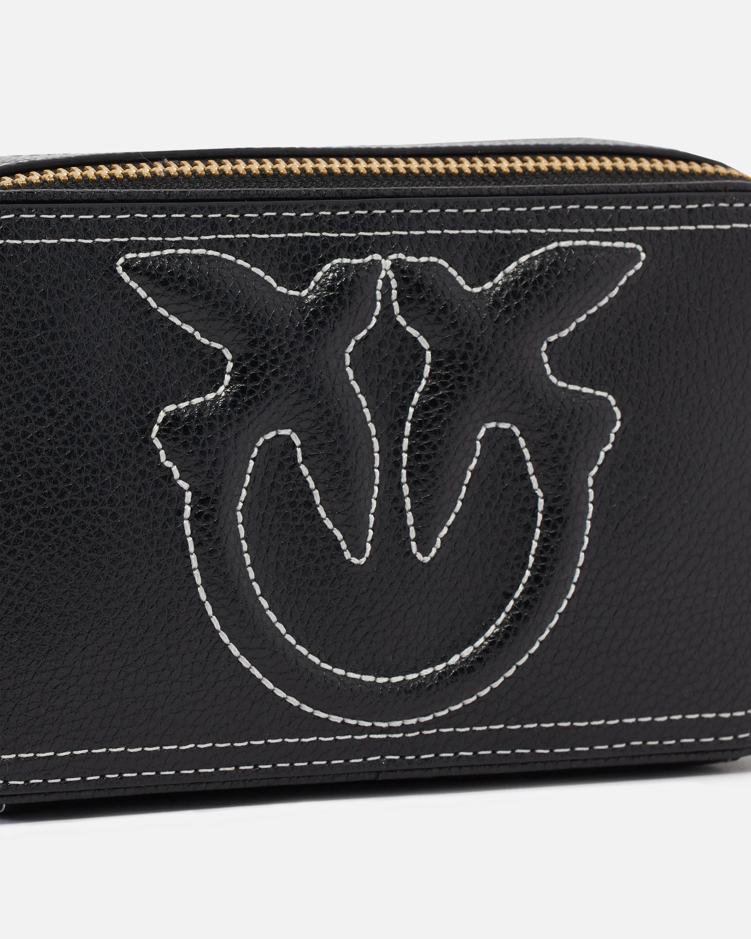 Borsa a tracolla 103799A1LF Z99Q PINKO Nero-antique gold 