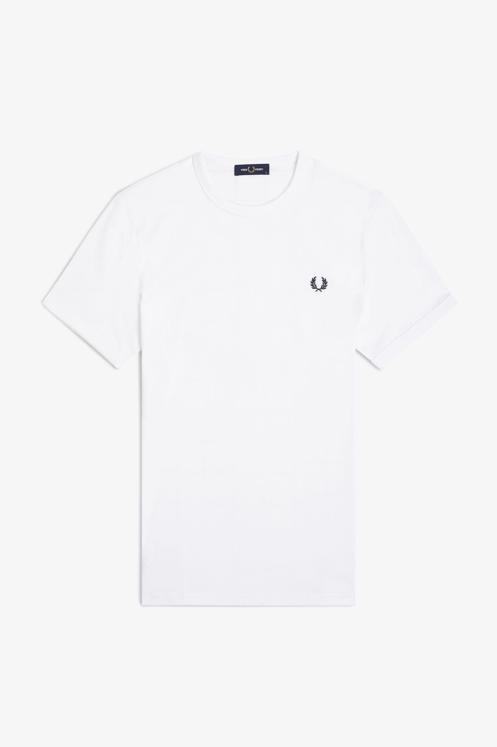 T-Shirt manica corta M3519 100 FRED PERRY White 