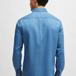 Camicia in denim button down 50513728 10259348 01 437 BOSS Bright blue 