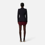 Giacca in crêpe leggero GI15456E2 110 ELISABETTA FRANCHI Nero 