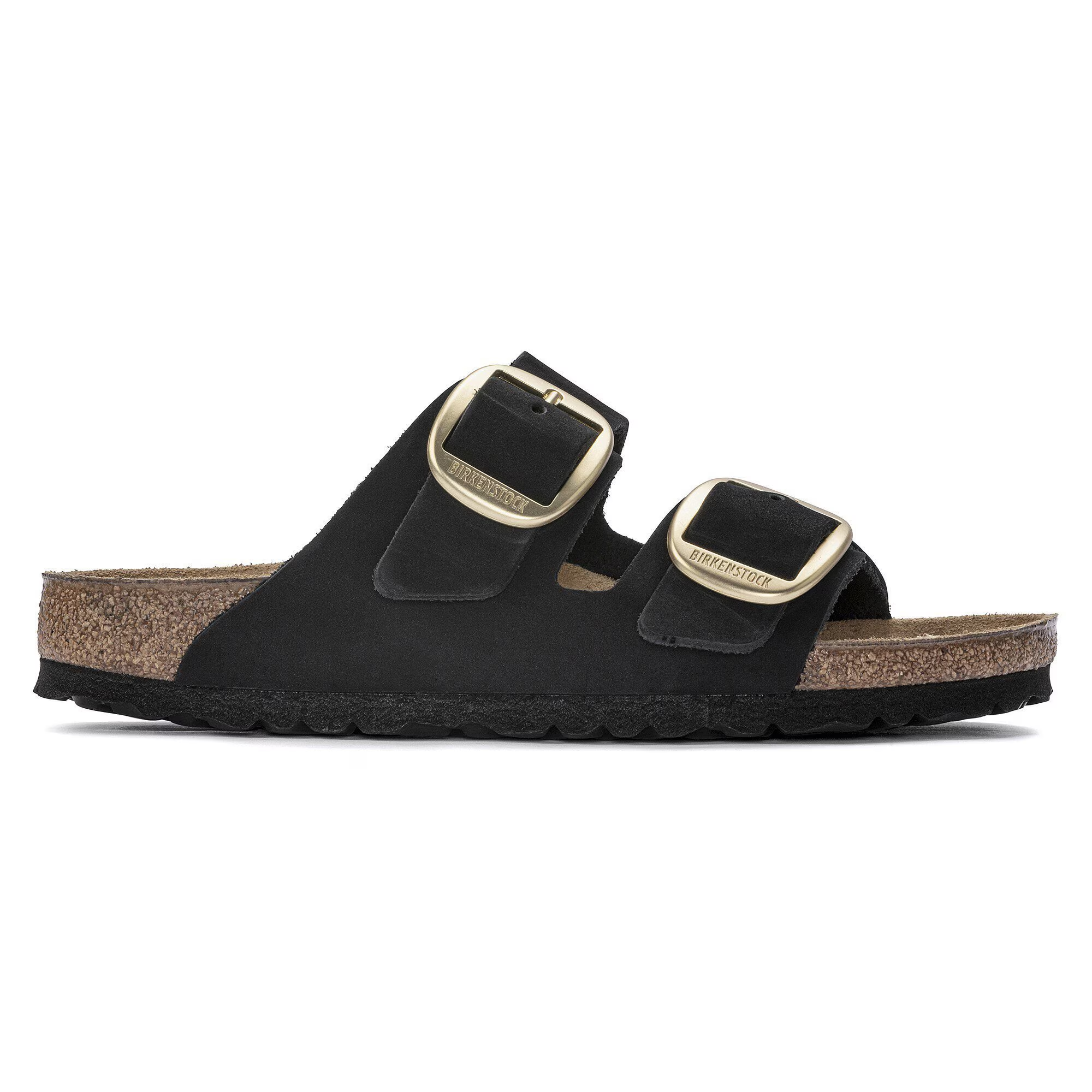 Ciabatta in suede ARIZONA BIG BUCKLE 1023290 BLACK BIRKENSTOCK Black 