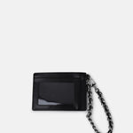 Portacarte logato con catena 34F2ST9D50 023 MICHAEL KORS Blk/silver 