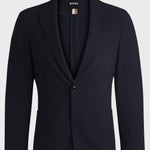 Giacca in seersucker elasticizzato 50540784 10271182 01 404 BOSS Dark blue 