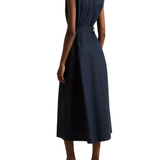 Abito lungo smanicato CFWWDR0184FRUT3944 3989 WOOLRICH Melton blue 