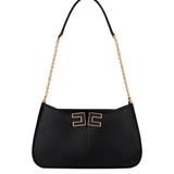 Borsa a spalla con dettaglio logo BS93A61E2 110 ELISABETTA FRANCHI Nero 