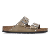 Ciabatta in pelle scamosciata con rivetti ARIZONA RIVET 1029390 TAUPE BIRKENSTOCK Taupe 