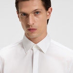 Camicia slim fit con polso da gemello 50480093 10245425 01 100 BOSS White 