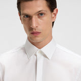 Camicia slim fit con polso da gemello 50480093 10245425 01 100 BOSS White 