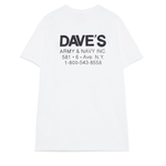 T-Shirt manica corta con stampa RDV006 CG86 C0069 ROY ROGER'S X DAVE'S NEW YORK White 