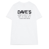 T-Shirt manica corta con stampa RDV006 CG86 C0069 ROY ROGER'S X DAVE'S NEW YORK White 