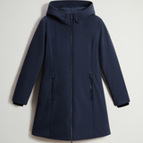 Parka in Softshell CFWWOU0889FRUT3496 3989 WOOLRICH Melton blue 