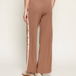 Pantalone con banda laterale logata KP74S61E2 727 ELISABETTA FRANCHI Argilla/burro 