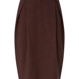 Gonna con cintura in vita 106449A2W6 L78 PINKO Marrone terra x piante 