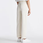 Pantaloni in gabardina di cotone stretch PED5655 99012427 729 PEUTEREY Pergamena 