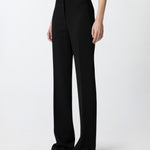 Pantaloni eleganti svasati in cady tecnico 104690A213 Z99 PINKO Nero limousine 