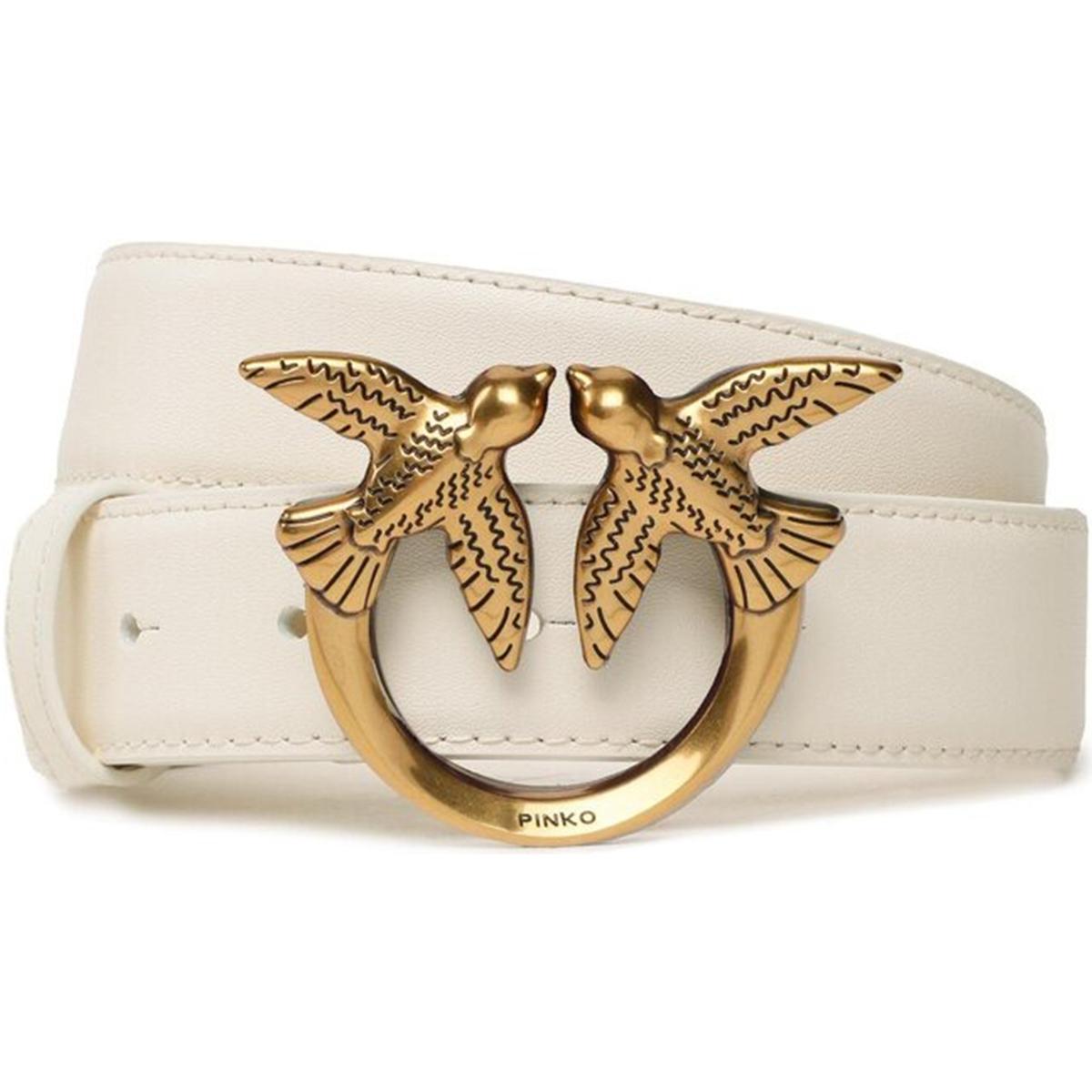 Cintura in pelle 100125A0F1 Z14Q PINKO White 