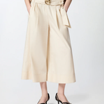 Pantalone con cintura logata 106439A35Q C03 PINKO Beige 