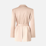 Giacca in satin con cintura 106589A1Y5 Q35 PINKO Rosa mogano 