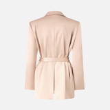 Giacca in satin con cintura 106589A1Y5 Q35 PINKO Rosa mogano 