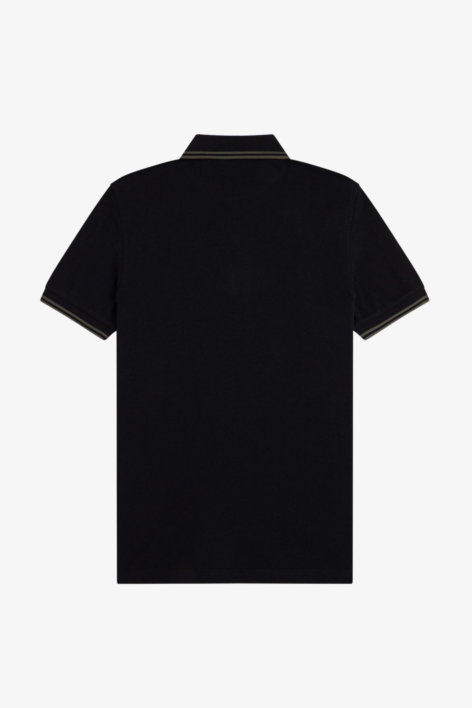 Polo manica corta M3600 T44 FRED PERRY Black/fieldgreen 