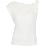 Blusa smanicata 106373A35D Z05 PINKO Bianco-biancaneve 