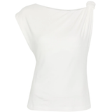 Blusa smanicata 106373A35D Z05 PINKO Bianco-biancaneve 