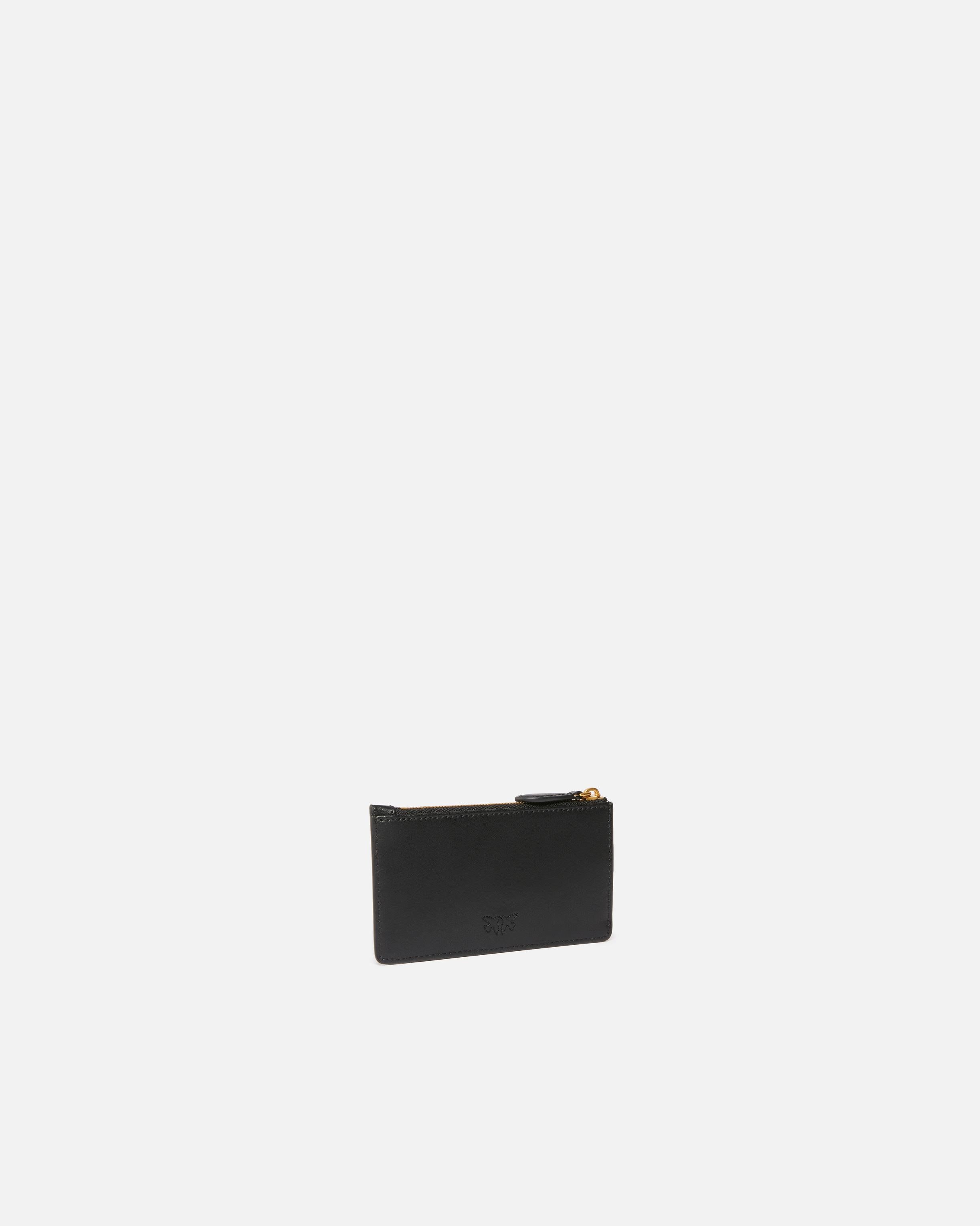 Portacarte in pelle 100251A0F1 Z99Q PINKO Nero-antigue 