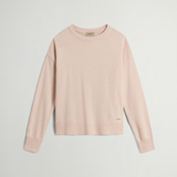 Maglia girocollo in misto lana vergine e cashmere CFWWKN2025FRUF5067 4415 WOOLRICH Silver peony 