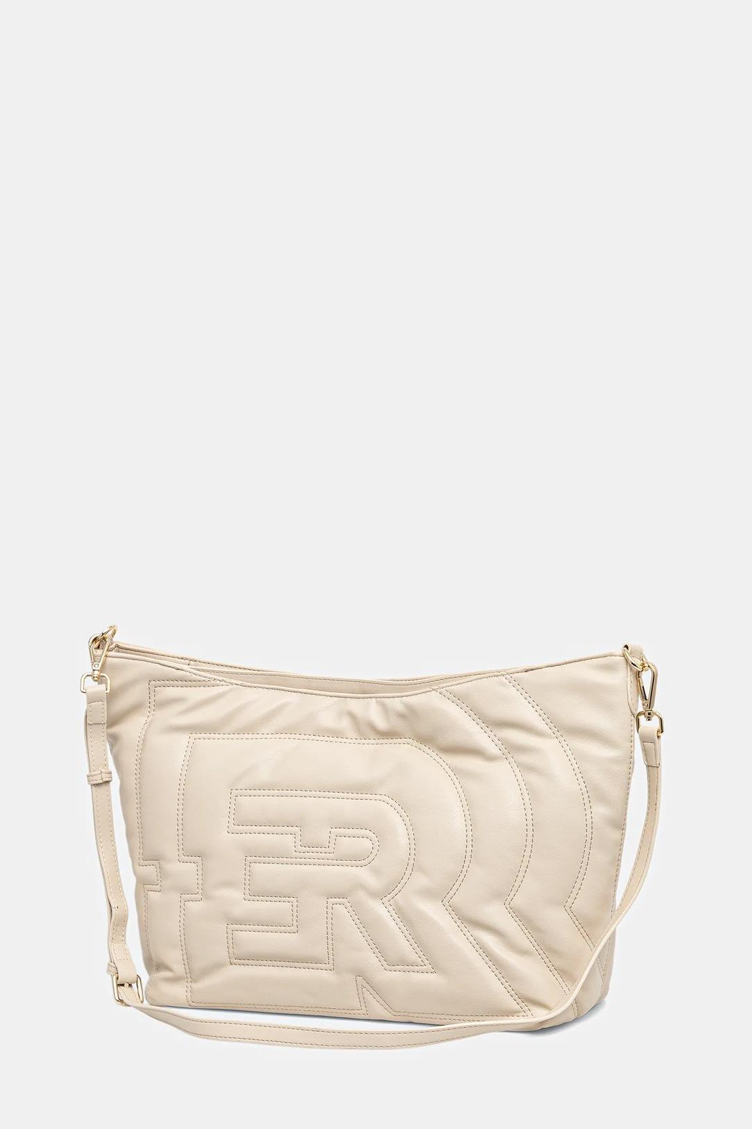 Borsa a spalla in ecopelle 12401969 381 ERMANNO FIRENZE Ivory 
