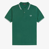 Polo manica corta M3600 81B FRED PERRY Sptgrn/ltic/ltic 