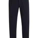 Pantalone in cotone con pinces 50524390 10248208 01 404 BOSS Dark blue 