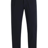 Pantalone in cotone con pinces 50524390 10248208 01 404 BOSS Dark blue 