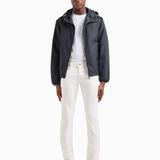 Pantaloni slim fit in twill stretch 8N1J06 1NJ9Z 0101 EMPORIO ARMANI Bianco caldo 