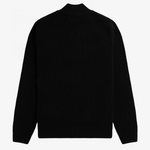 Maglia a coste mezza zip K6540 102 FRED PERRY Black 