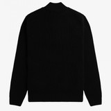 Maglia a coste mezza zip K6540 102 FRED PERRY Black 