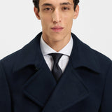 Peacoat in lana e cachemire 50551081 10273687 01 404 BOSS Dark blue 