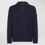 Maglia con mezza zip PEU5576 99012379 215 PEUTEREY Blue 