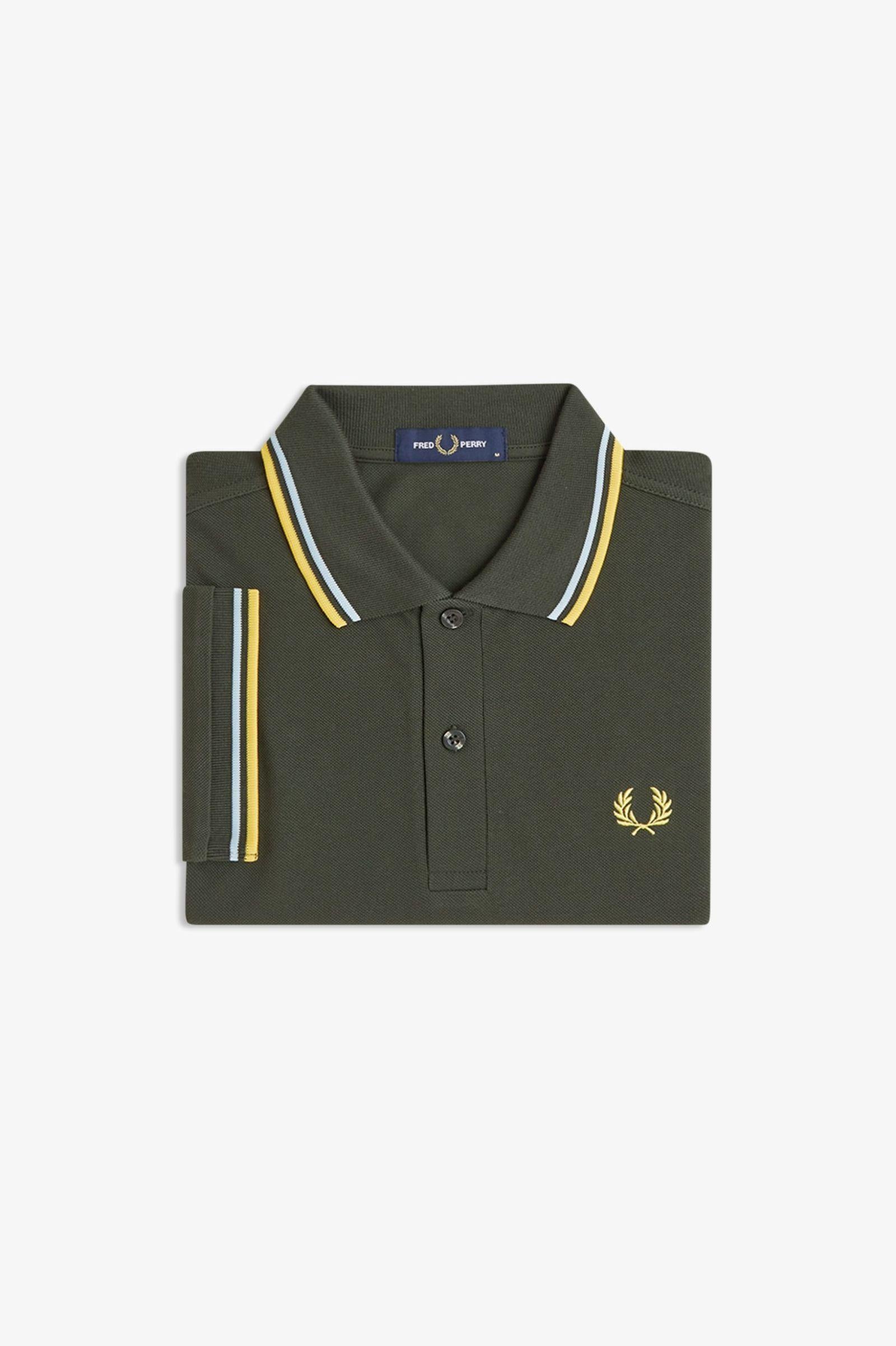 Polo manica corta M3600 05B FRED PERRY Hntngr/lgic/lmnb 