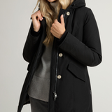 Arctic Parka in Ramar Cloth con pelliccia removibile CFWWOU0538FRUT0001 BLK WOOLRICH Black 