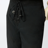 Pantaloni leggeri con lacci e dettagli texani<BR/> 106947A3AX Z99 PINKO Nero limousine 