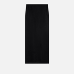 Gonna lunga in satin con spacco sul retro 104173A24V Z99 PINKO Nero limousine 