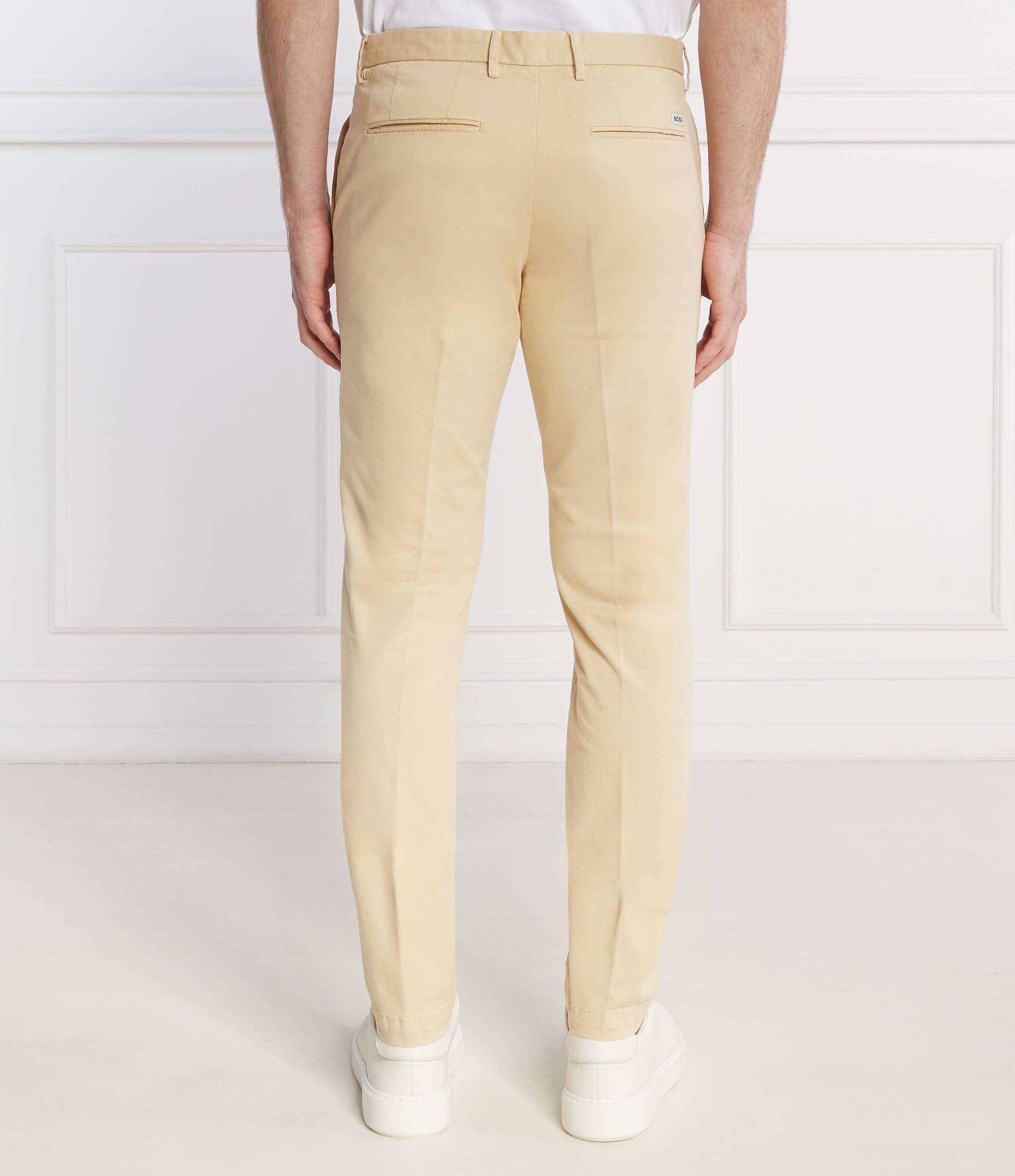 Pantalone in cotone lavato 50487966 10248208 01 131 BOSS Open white 