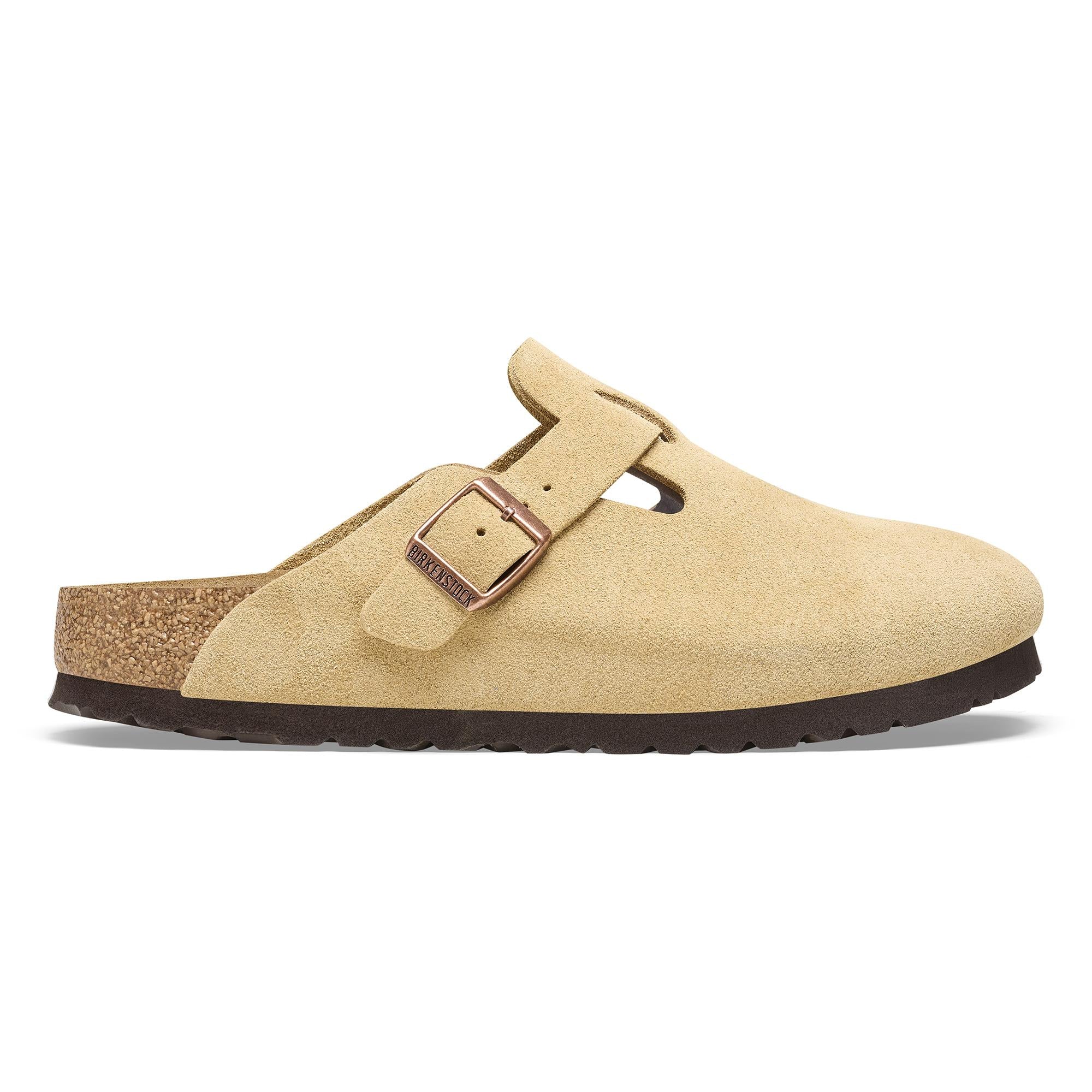 Ciabatta in pelle scamosciata BOSTON 1026164 CREAM BIRKENSTOCK Cream 