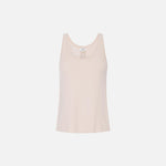Top in maglia con bande in viscosa lucida TK72S61E2 U69 ELISABETTA FRANCHI Burro/cammello 